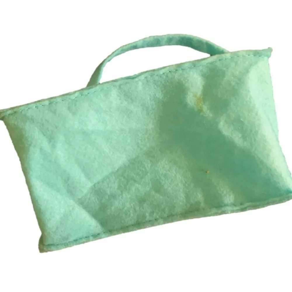 Baby Chick Blue Felt Easter Bag Basket